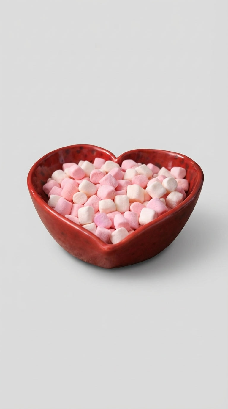 Kalp formlu Seramik Kase