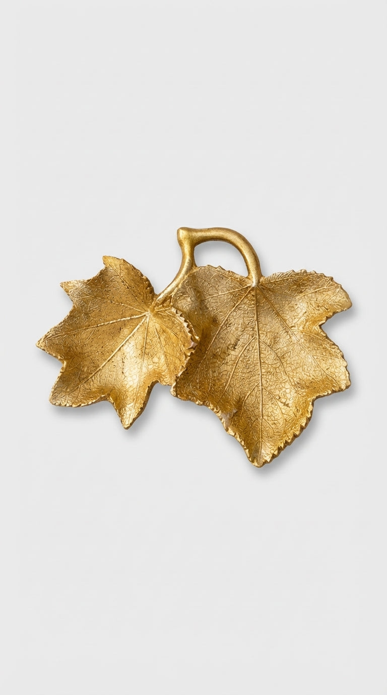 Yaprak Formlu Dekoratif Tepsi