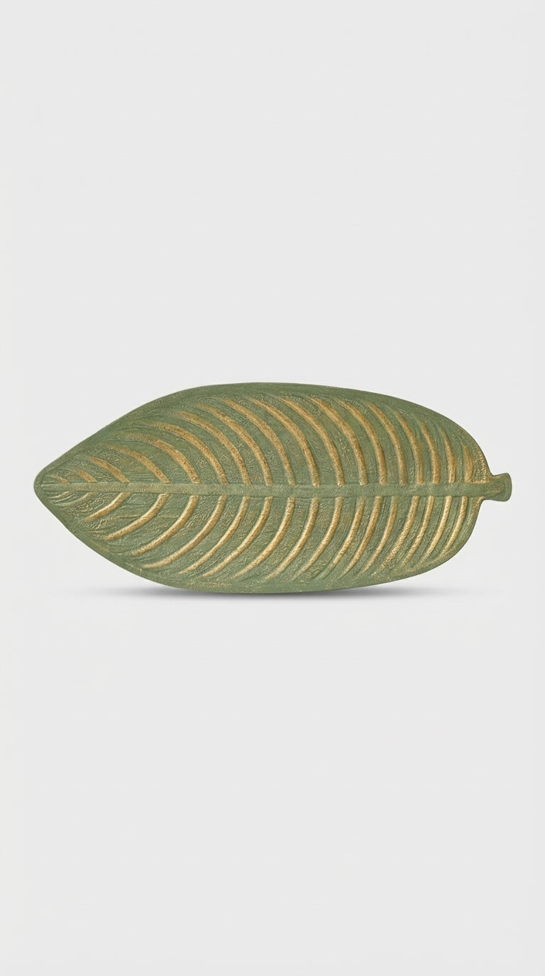 Yaprak Formlu Dekoratif Tepsi