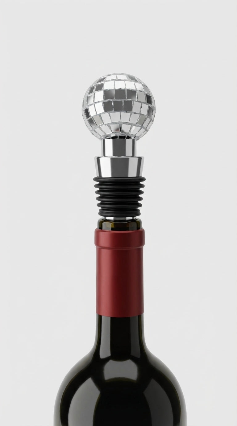 Disco Ball Detailed Bottle Stopper