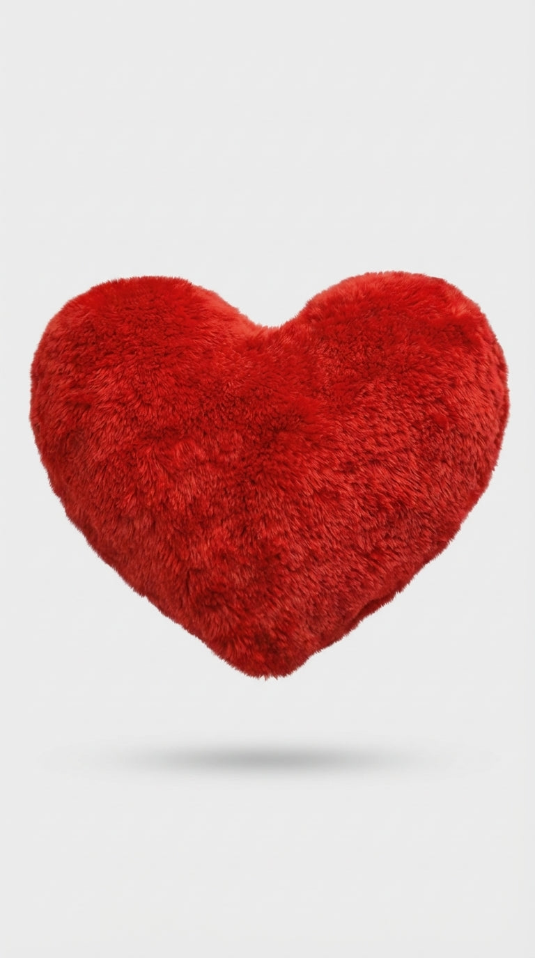 Kalp Formlu Yumuşak Dokulu Yastık
