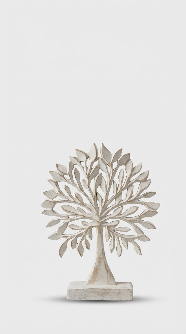 Beyaz Hayat Ağacı Dekoratif Obje