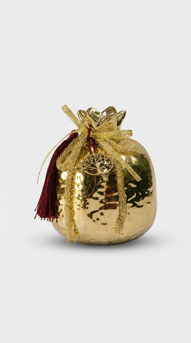 Gold Nar Formlu Dekoratif Obje