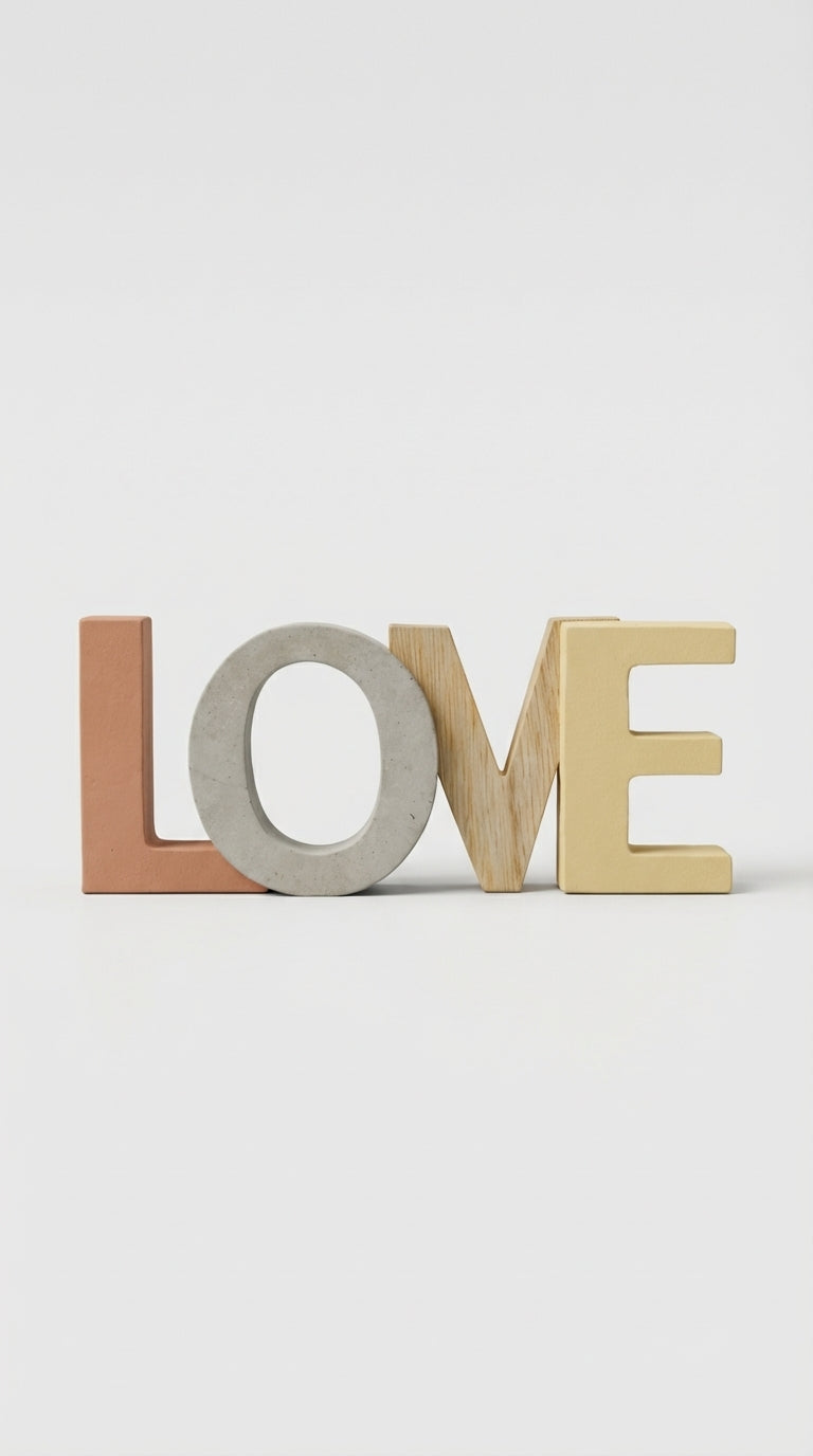 LOVE Yazılı Dekoratif Obje