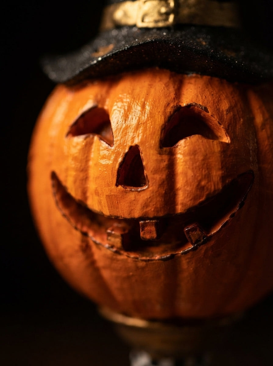 Midnight Pumpkin Witch Dekoratif Halloween Objesi