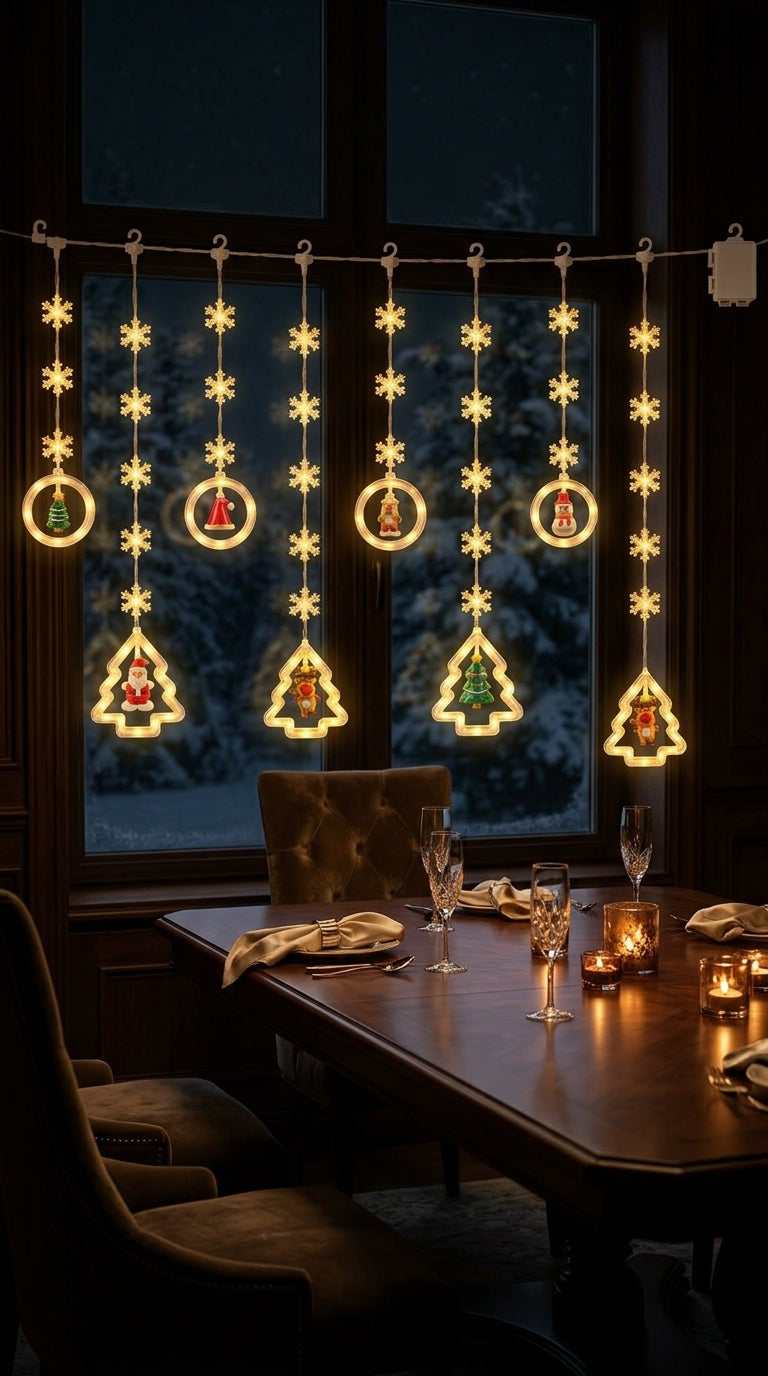 Christmas Magic 130 LED Figürlü Perde Yılbaşı Işığı