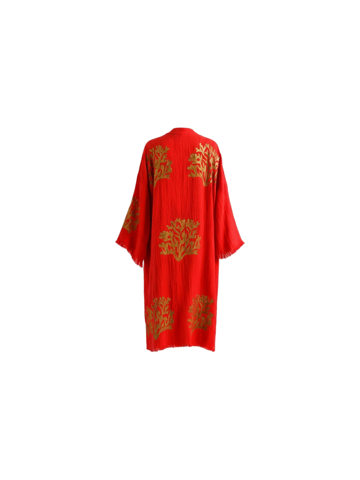 Red Ethereal Coral Kimono
