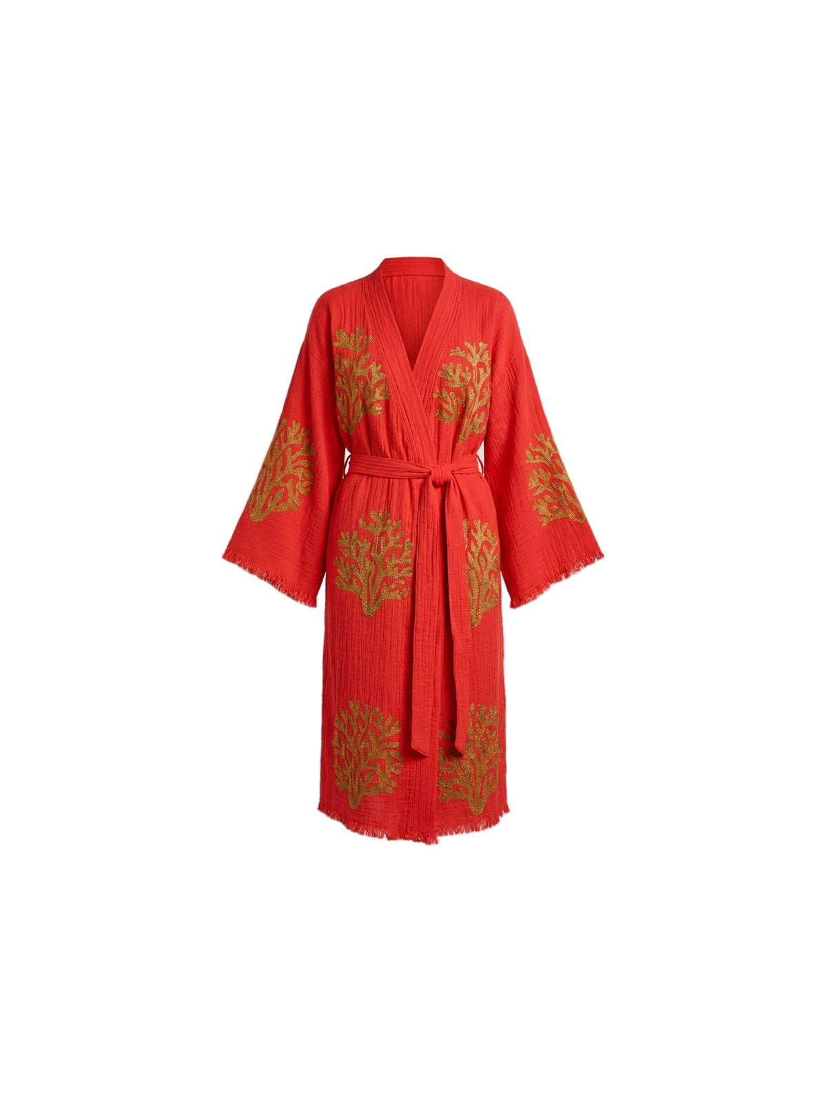 Red Ethereal Coral Kimono