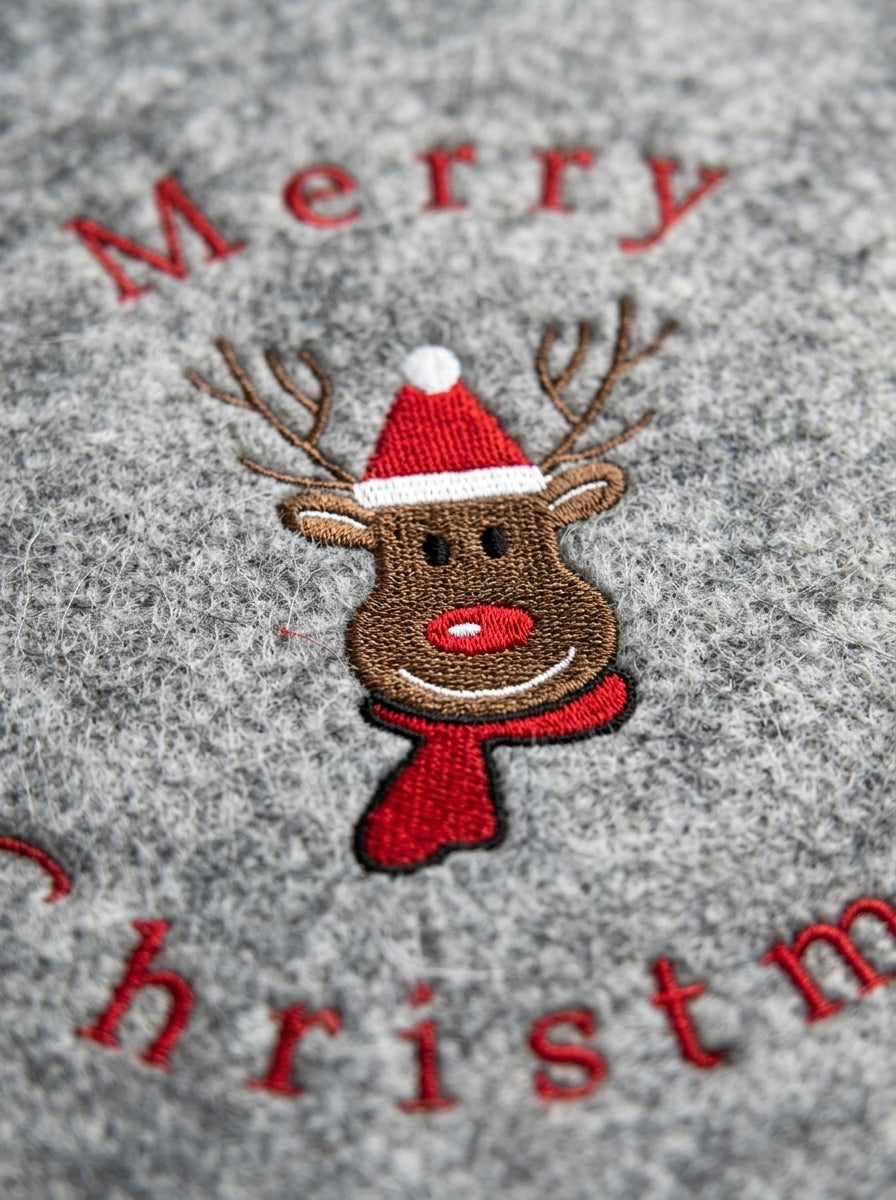 Merry Reindeer Keçe Yılbaşı Supla - 38 CM