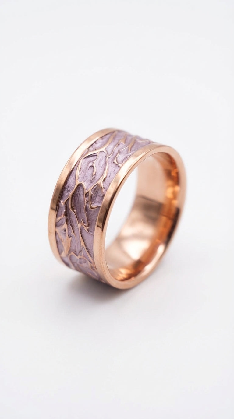 Relief Yüzük- Lilac