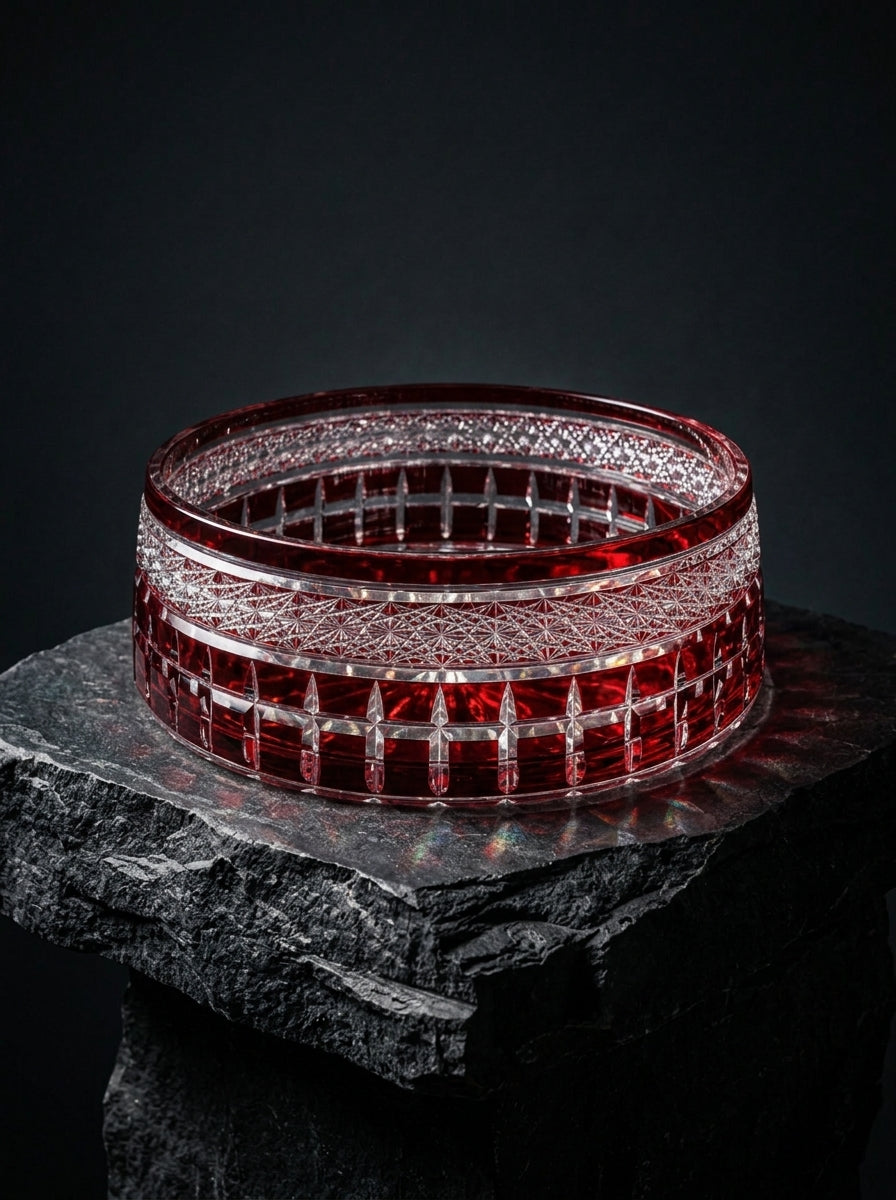 Ruby Étoile Yuvarlak Kristal Sunumluk