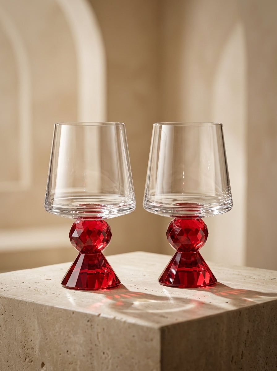 Christmas Classics – Ruby Ruby Lumi İkili Kristal Bardak Seti