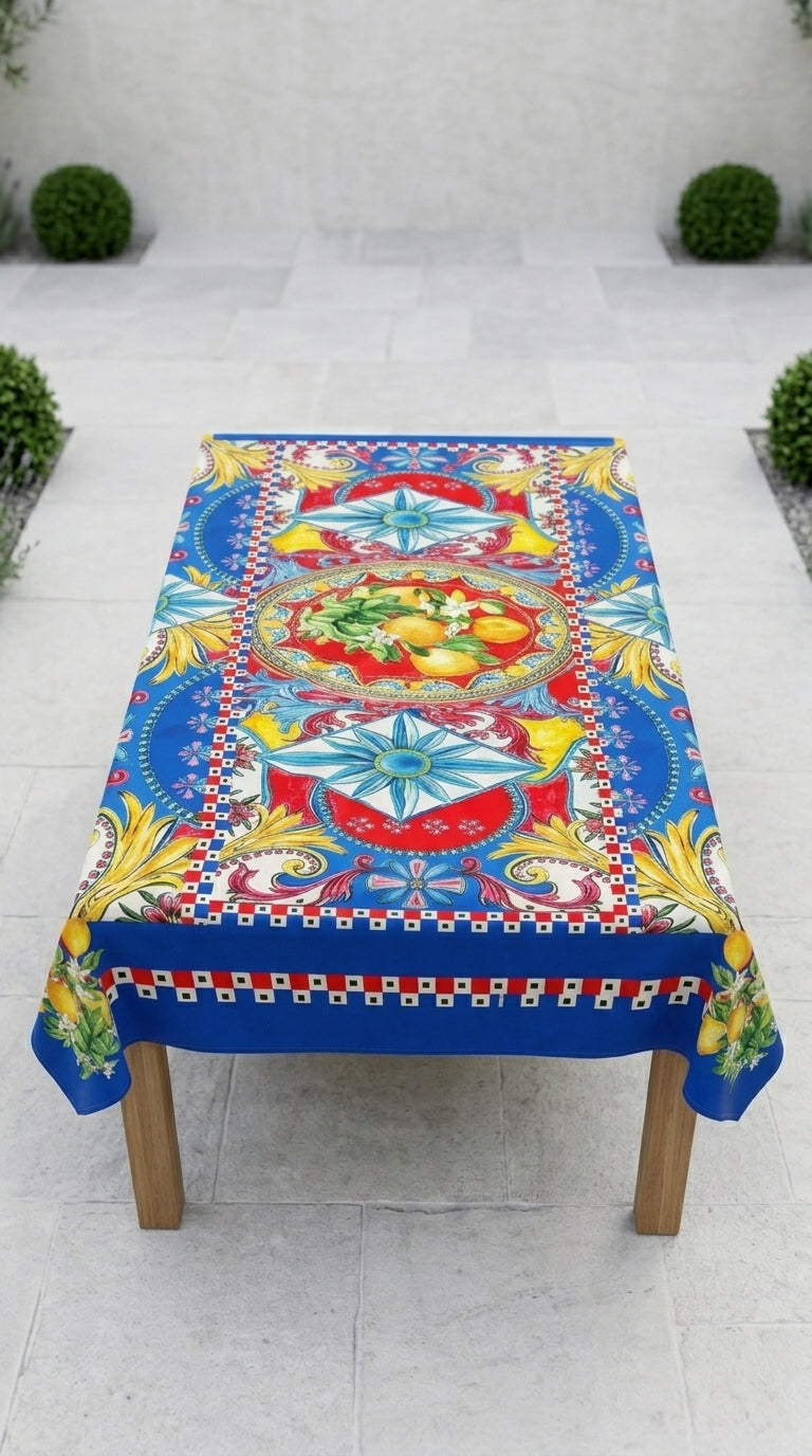 Solea Azure Tablecloth