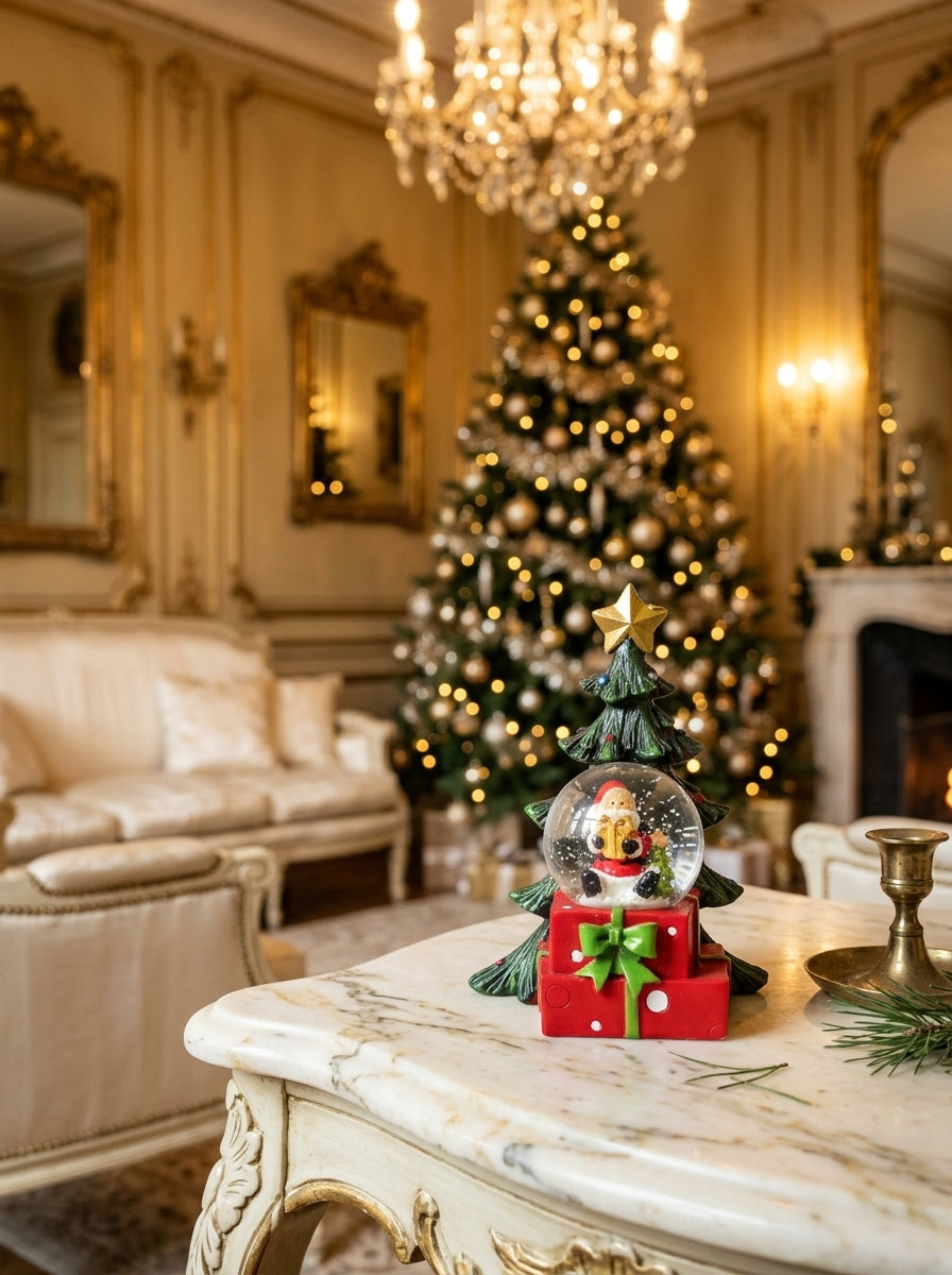 Santa's Christmas Tree Dekoratif Yılbaşı Kar Küresi – 12 CM