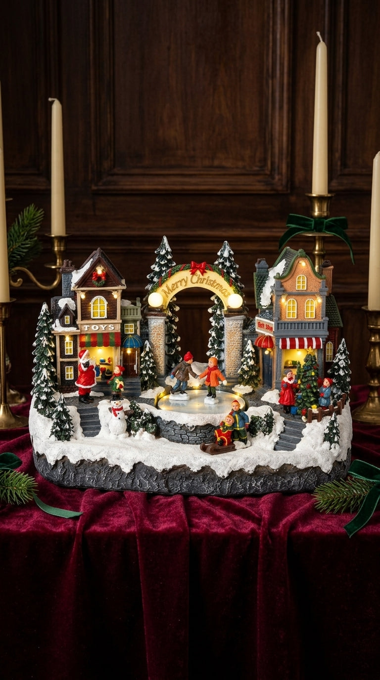 Christmas Ice Skating Village Işıklı &Hareketli Yılbaşı Köyü