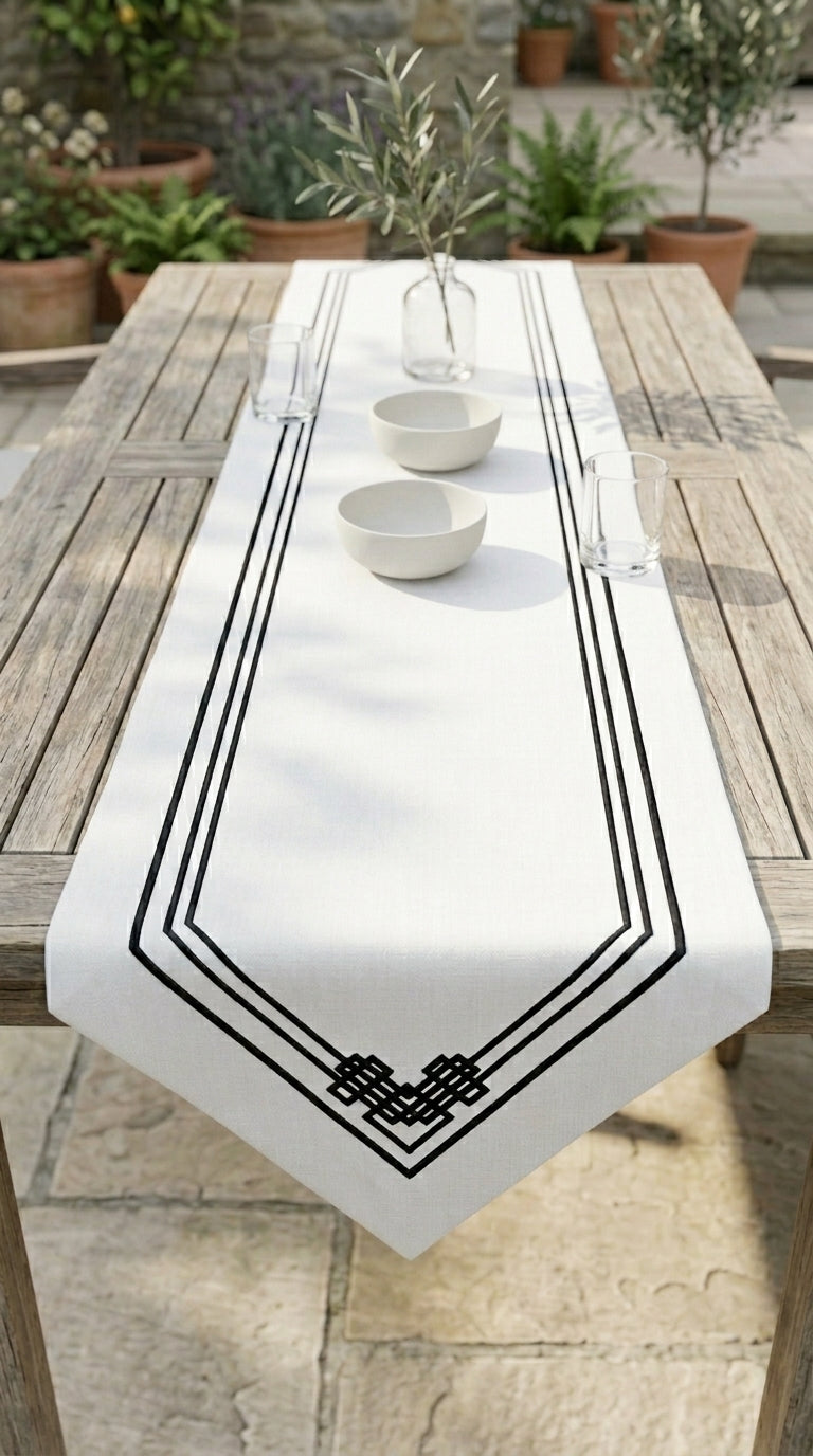 Geometric Patchwork Runner