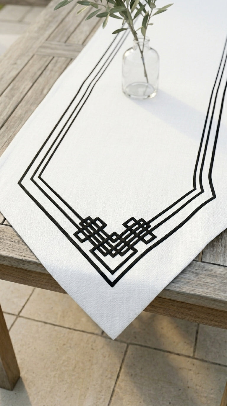 Geometric Patchwork Runner