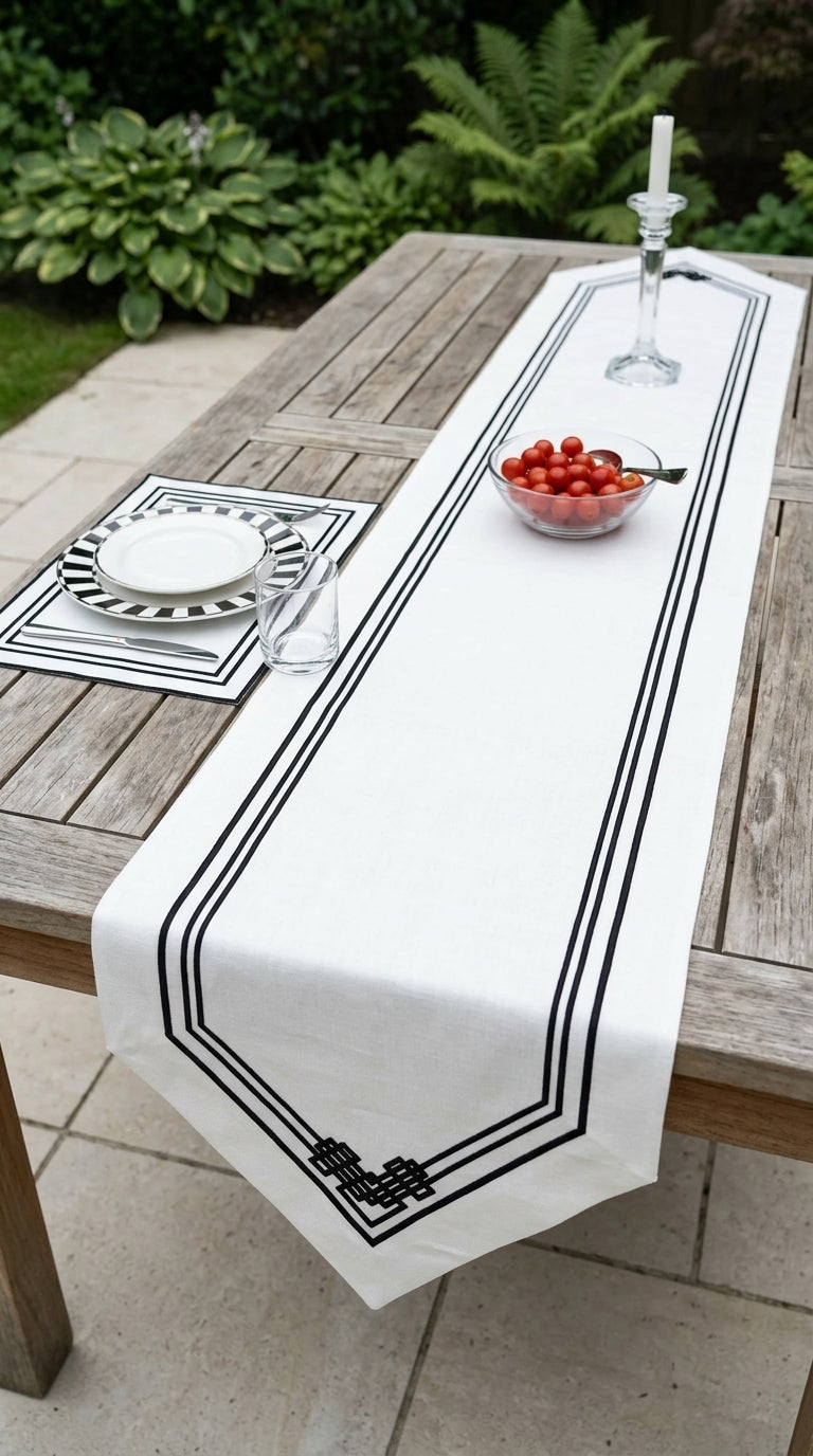 Geometric Patchwork Runner