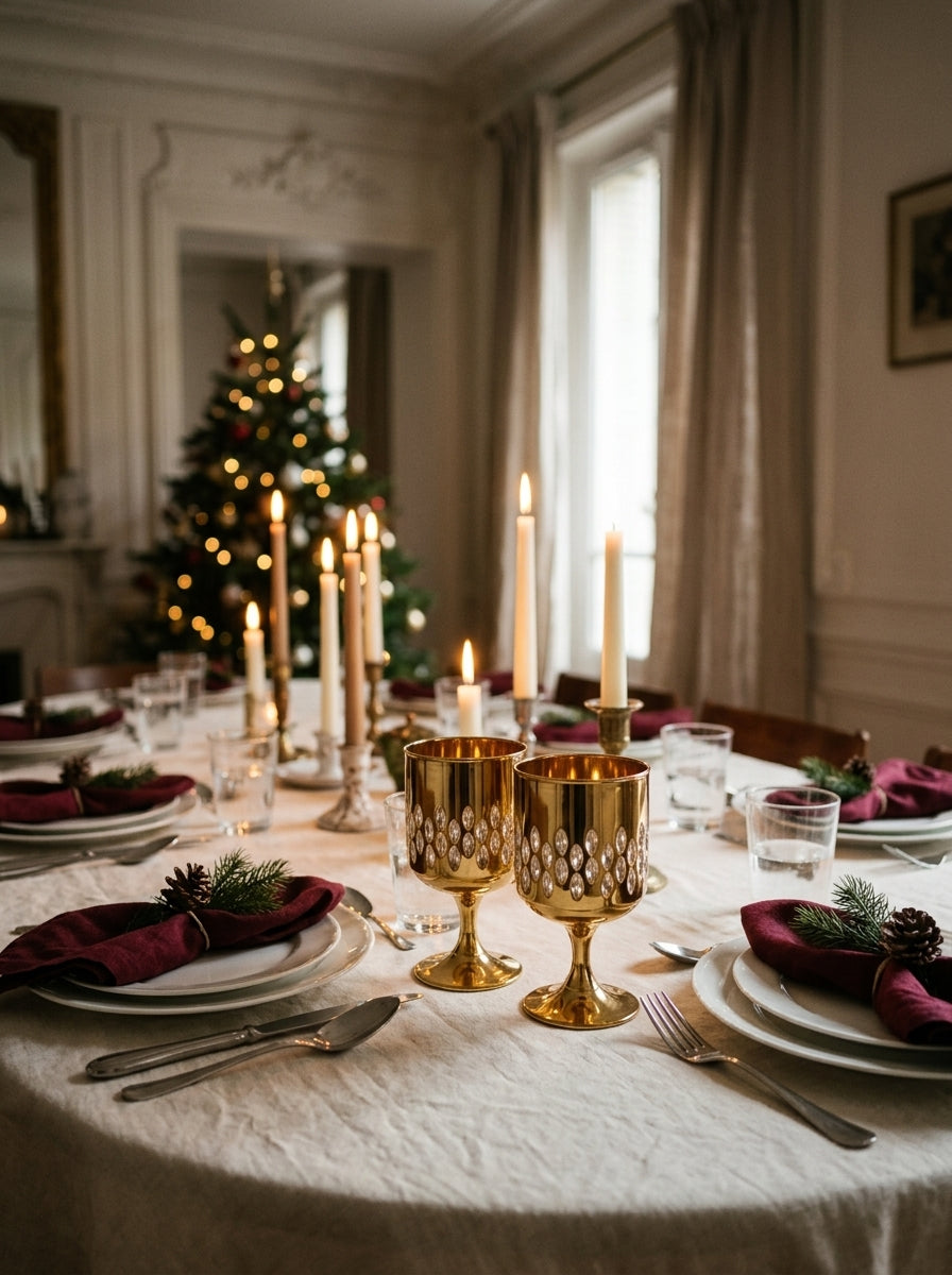 Christmas Classics – Eclat Nova Gold İkili Kristal Kadeh Seti