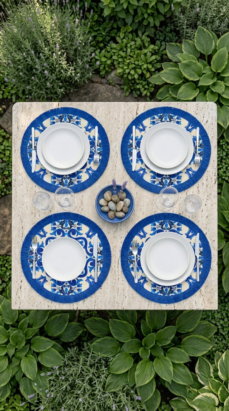 مفرش صحون ماريا أزور