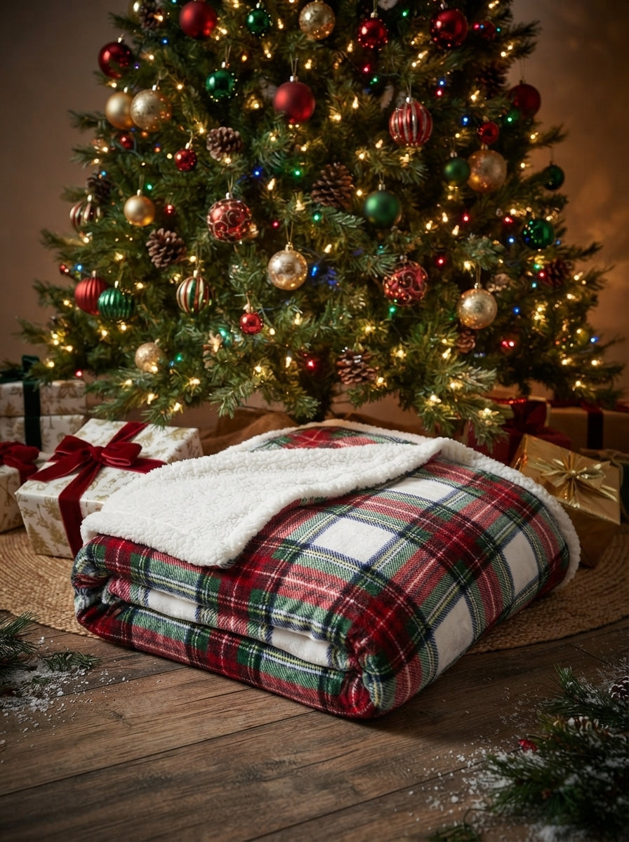 Winter Plaid Kürk Dokulu Battaniye 130 x 160 cm