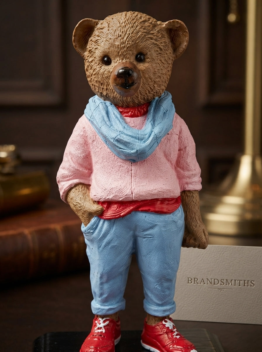 City Street Teddy Dekoratif Obje