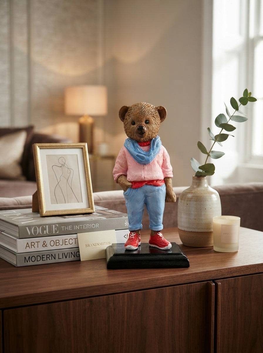 City Street Teddy Dekoratif Obje