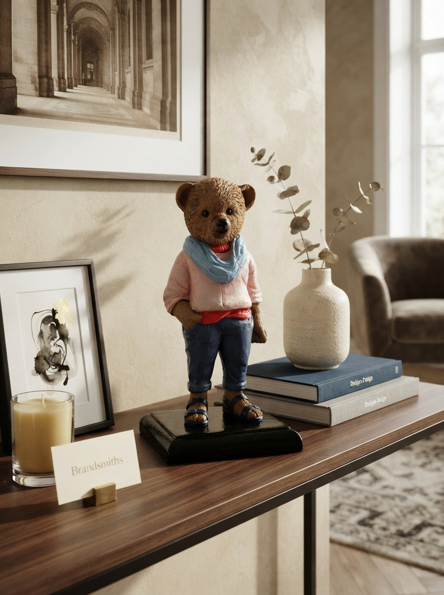 City Street Teddy Dekoratif Obje