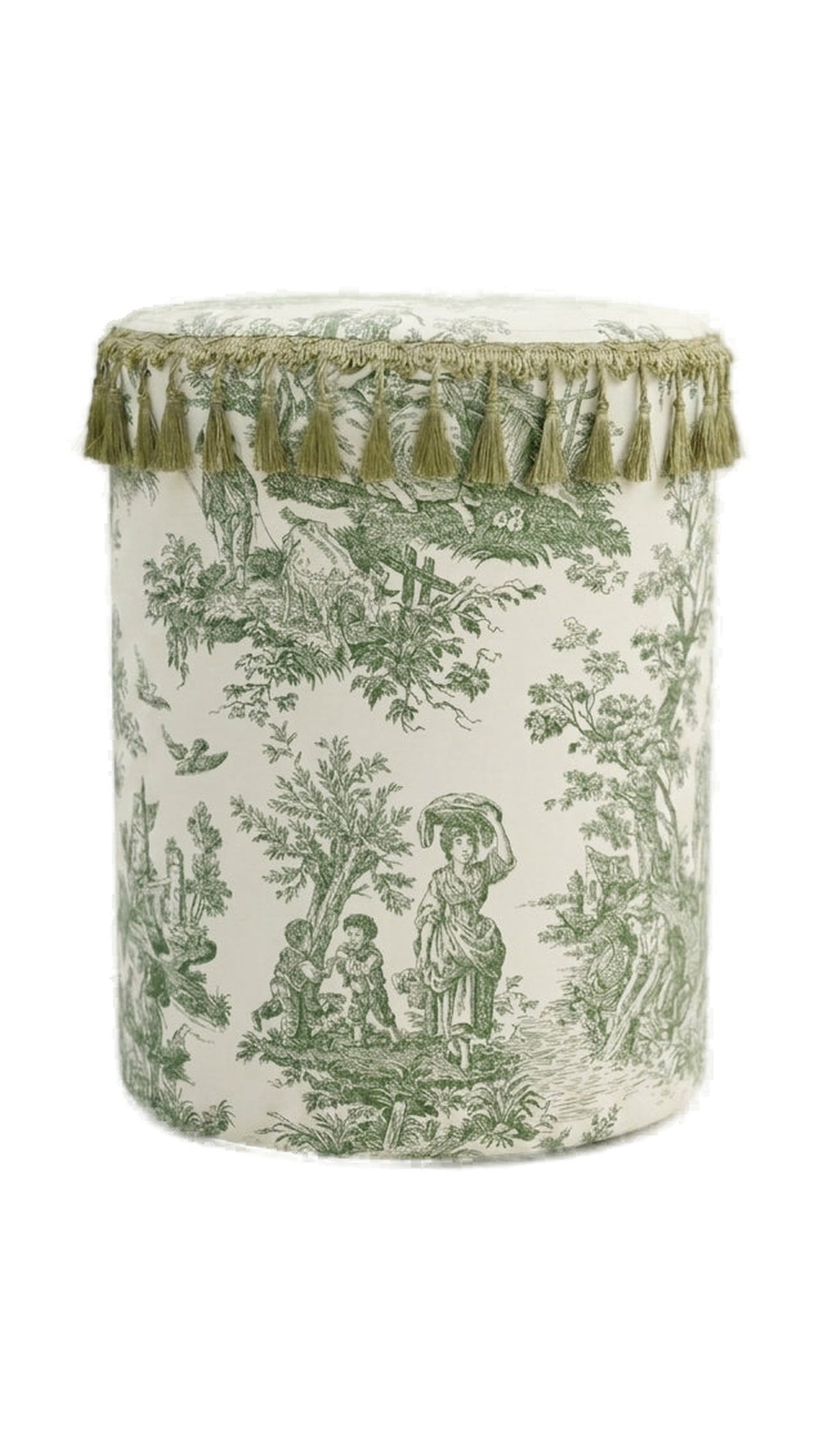 Toile Verde Ottoman