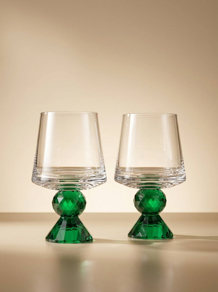 Christmas Classics – Emerald Emerald Lumi İkili Kristal Bardak Seti