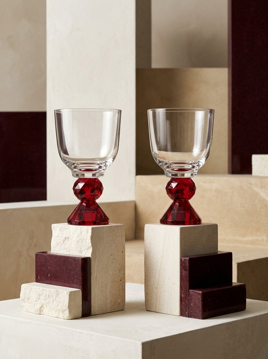 Christmas Classics – Ruby Ruby Lumi İkili Kristal Kadeh Seti