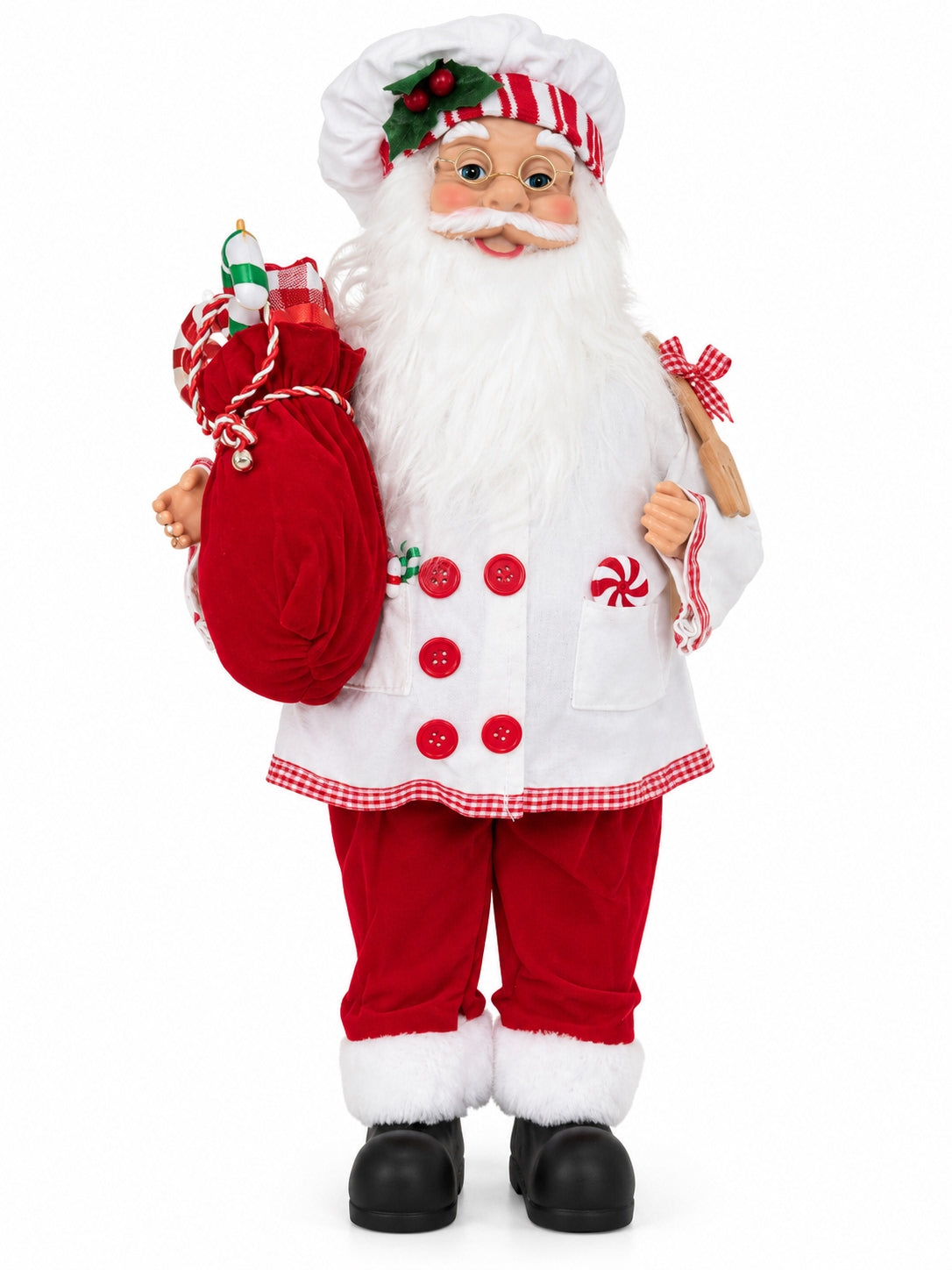 Christmas Candy Chef Santa Dekoratif Aşçı Noel Baba - 47 CM