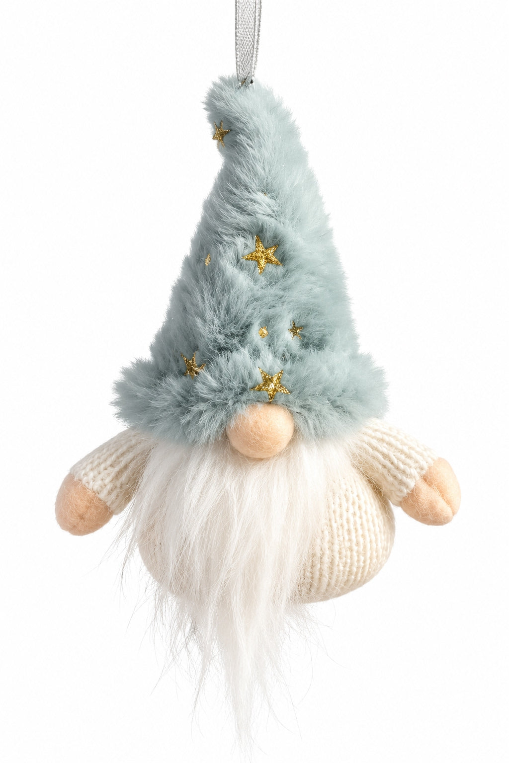 Ice Blue Star Christmas Gnome Peluş Yılbaşı Ağaç Süsü