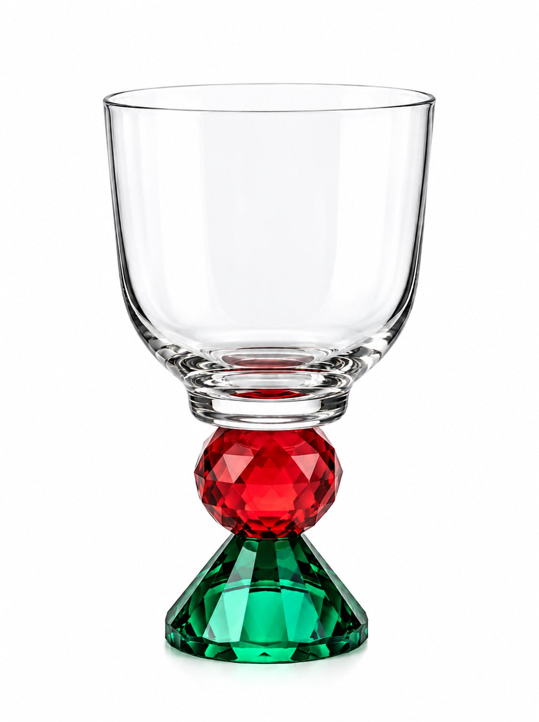 Ruby Emerald Lumi Coupe – Christmas Crystal Goblet