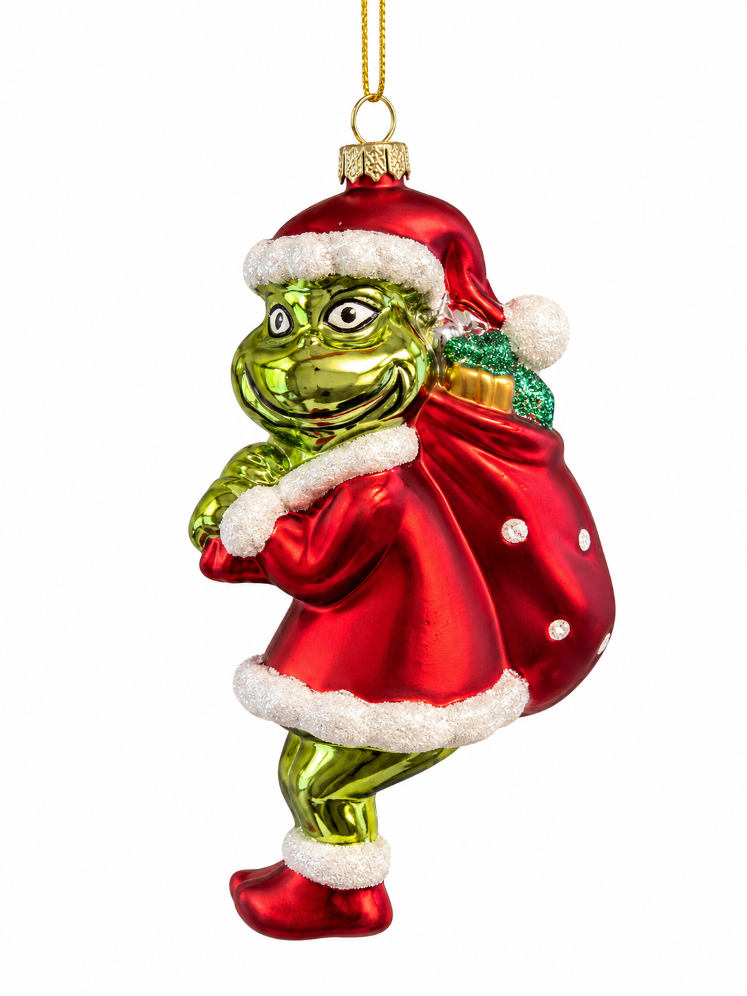 Merry Grinchmas – Grinch Noel Baba Yılbaşı Ağacı Süsü - 14 CM