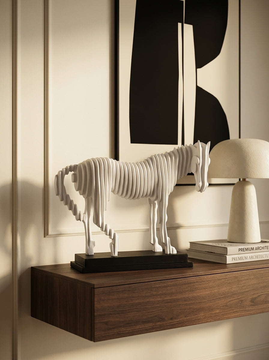Equus Layers Beyaz At Dekoratif Obje
