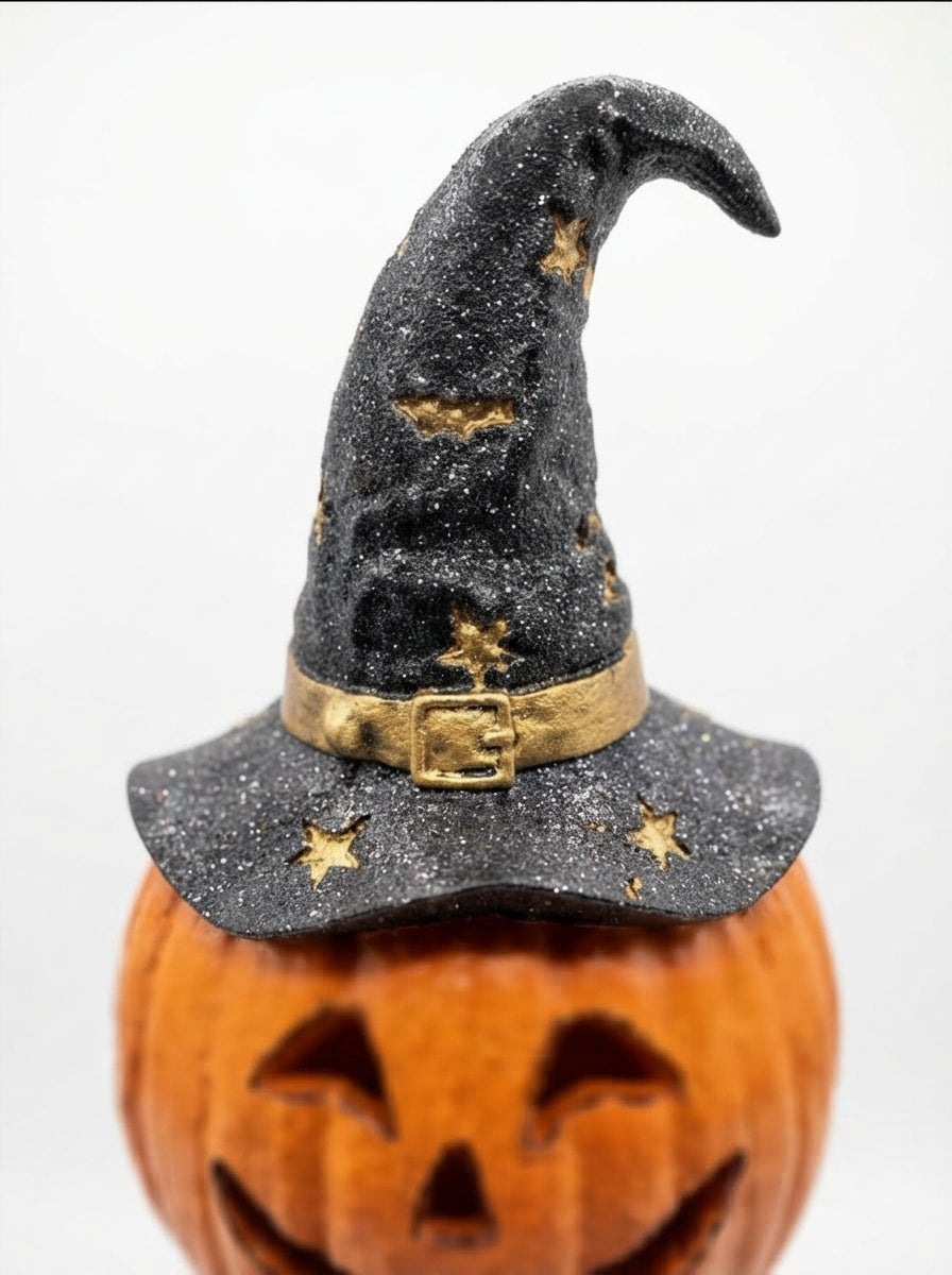 Midnight Pumpkin Witch Dekoratif Halloween Objesi