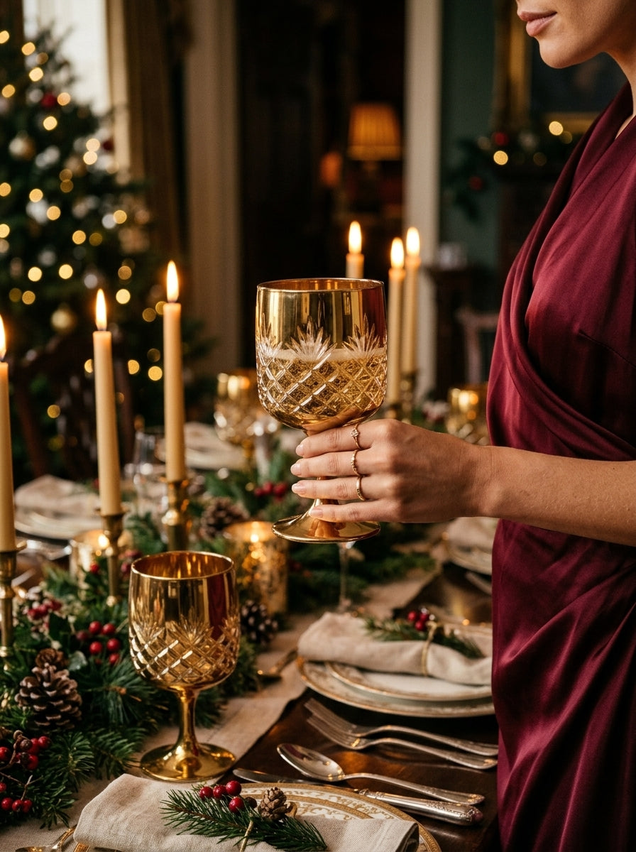 Christmas Classics – Eclat Arc Gold İkili Kristal Kadeh Seti