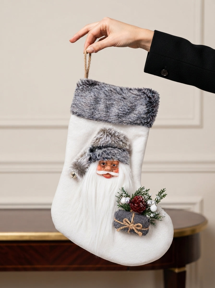 Winter Santa 3D Dekoratif Yılbaşı Çorabı