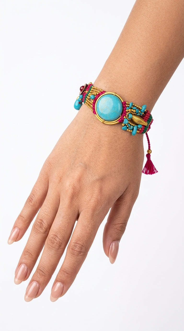 Nomad Aura Bracelet - Ember Red