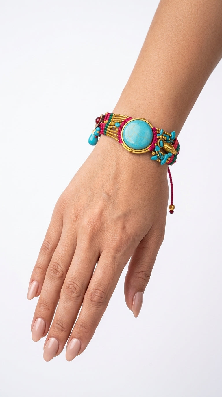 Nomad Aura Bracelet - Ember Red
