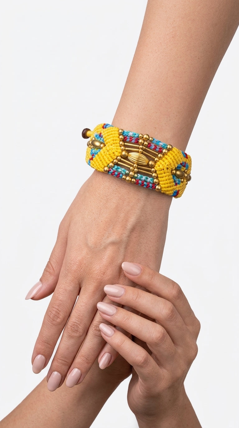 Nomad Relic Bracelet – Solar Gold