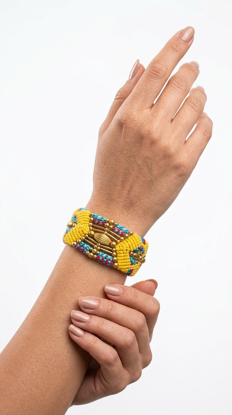 Nomad Relic Bracelet – Solar Gold