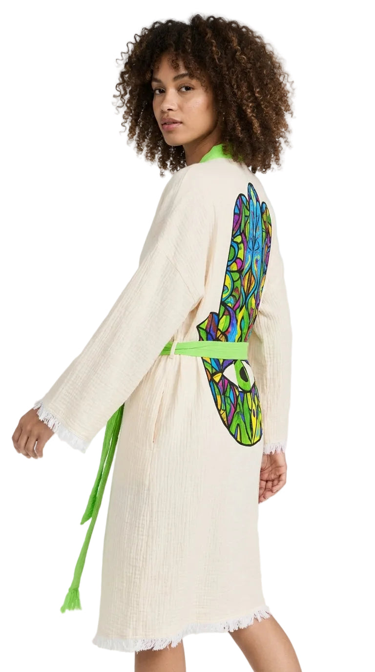 Talisman Bloom Kimono Yeşil