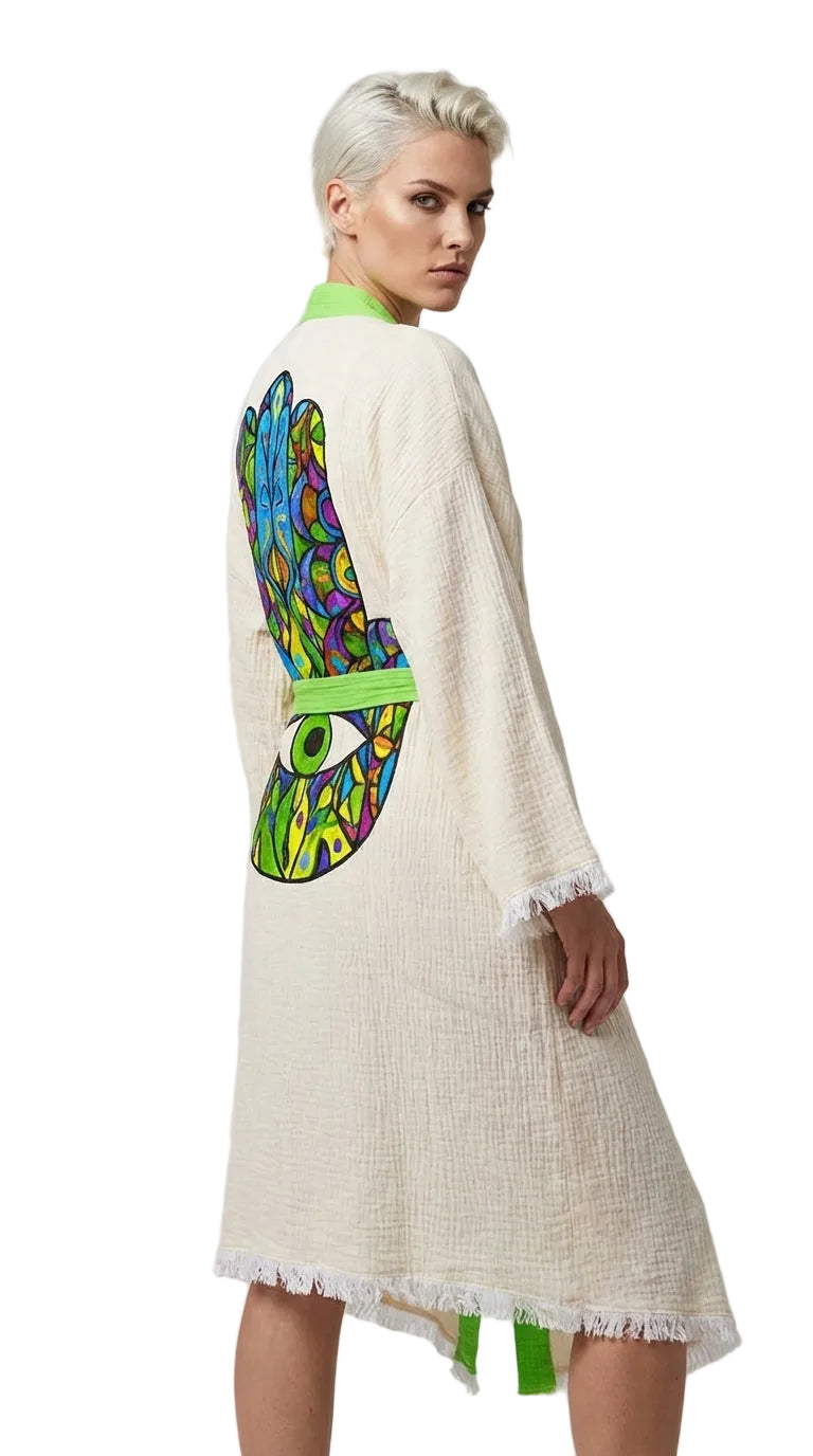Talisman Bloom Kimono Yeşil