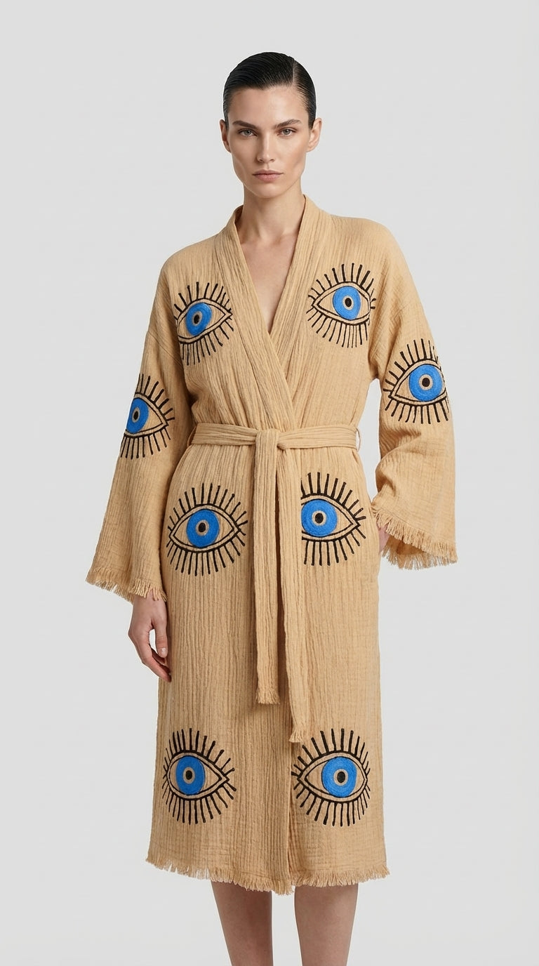 Beige VisionGuard Kimono