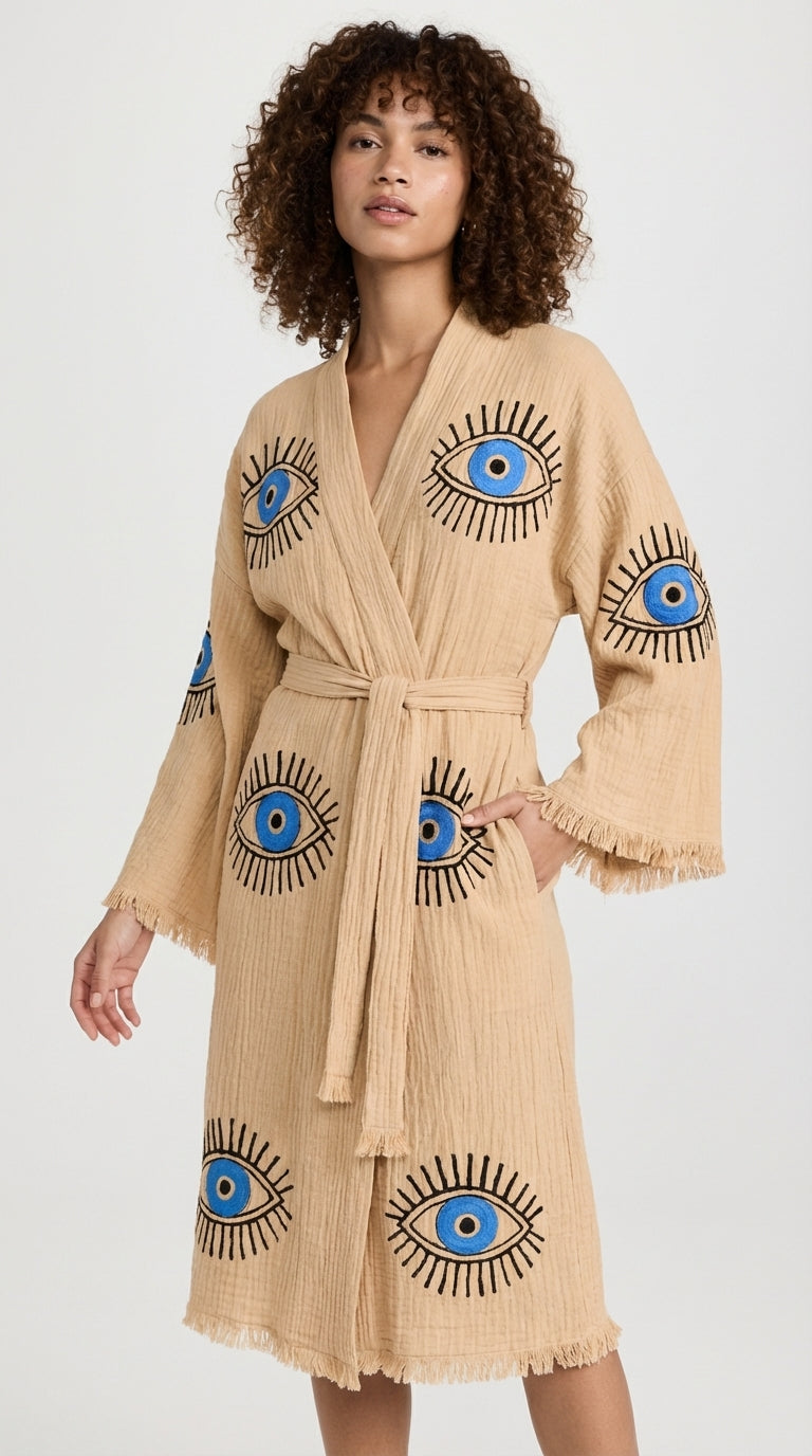 Beige VisionGuard Kimono