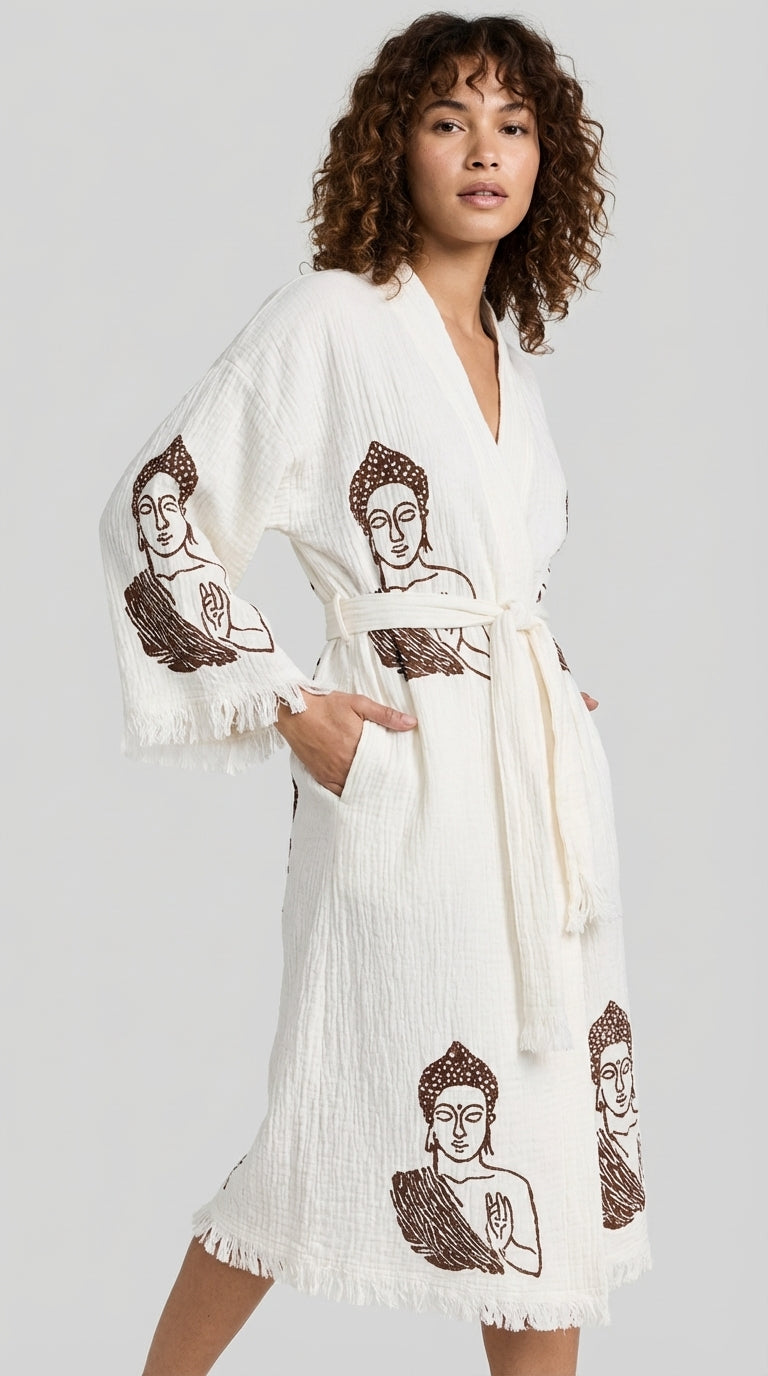 Natural Serenity Buddha Kimono
