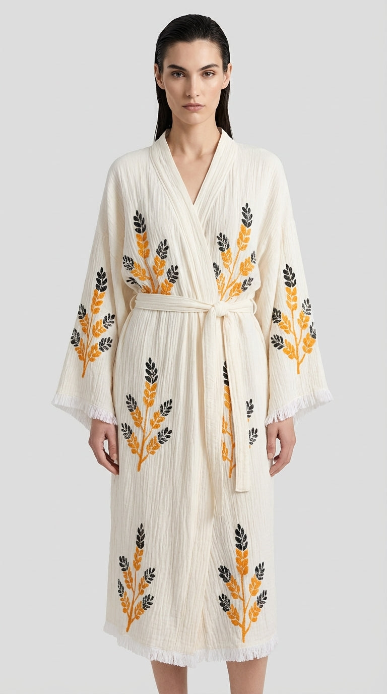 Golden Wheat Kimono