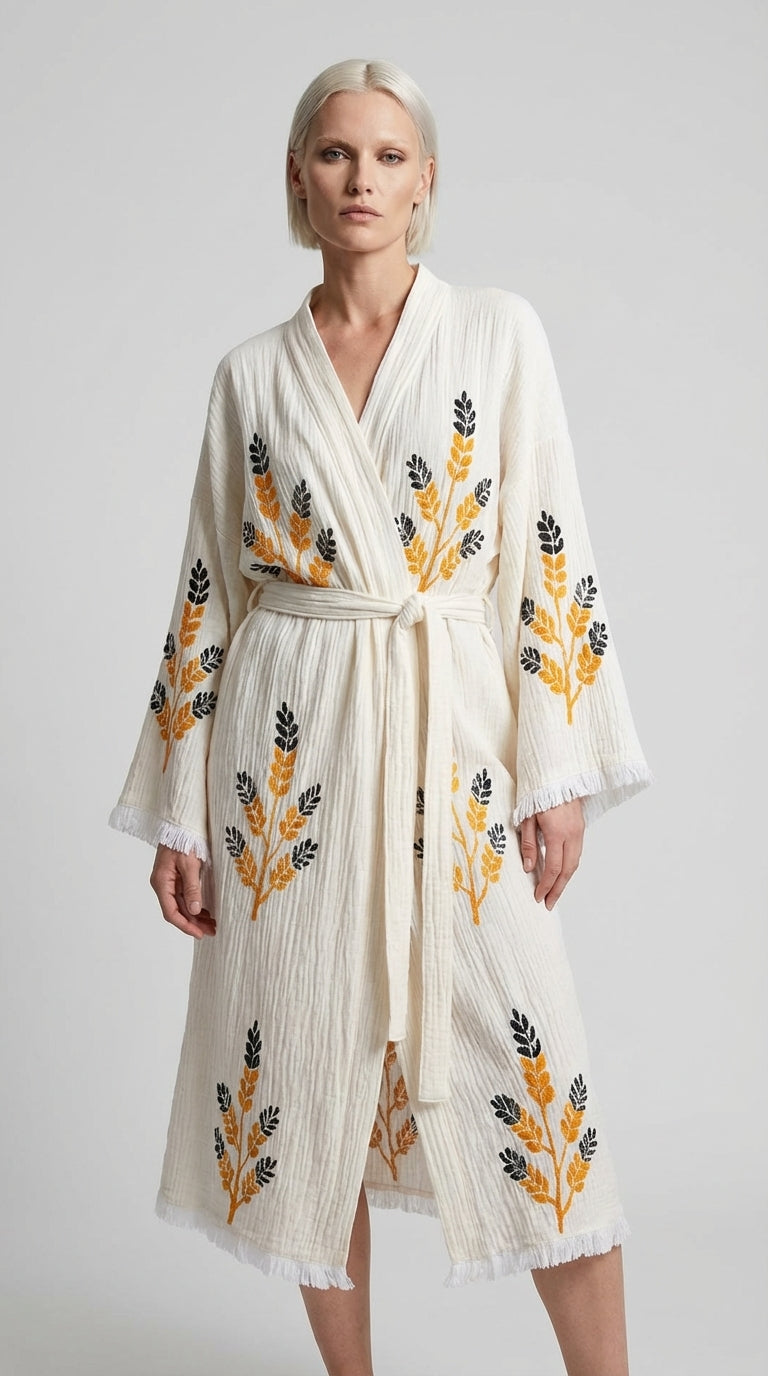 Golden Wheat Kimono